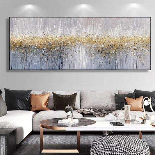 Abstract Foil Artwork Modern Decor Oil Painting On Canvas Lanscaple Pure Hand-painted Pictures Unframed